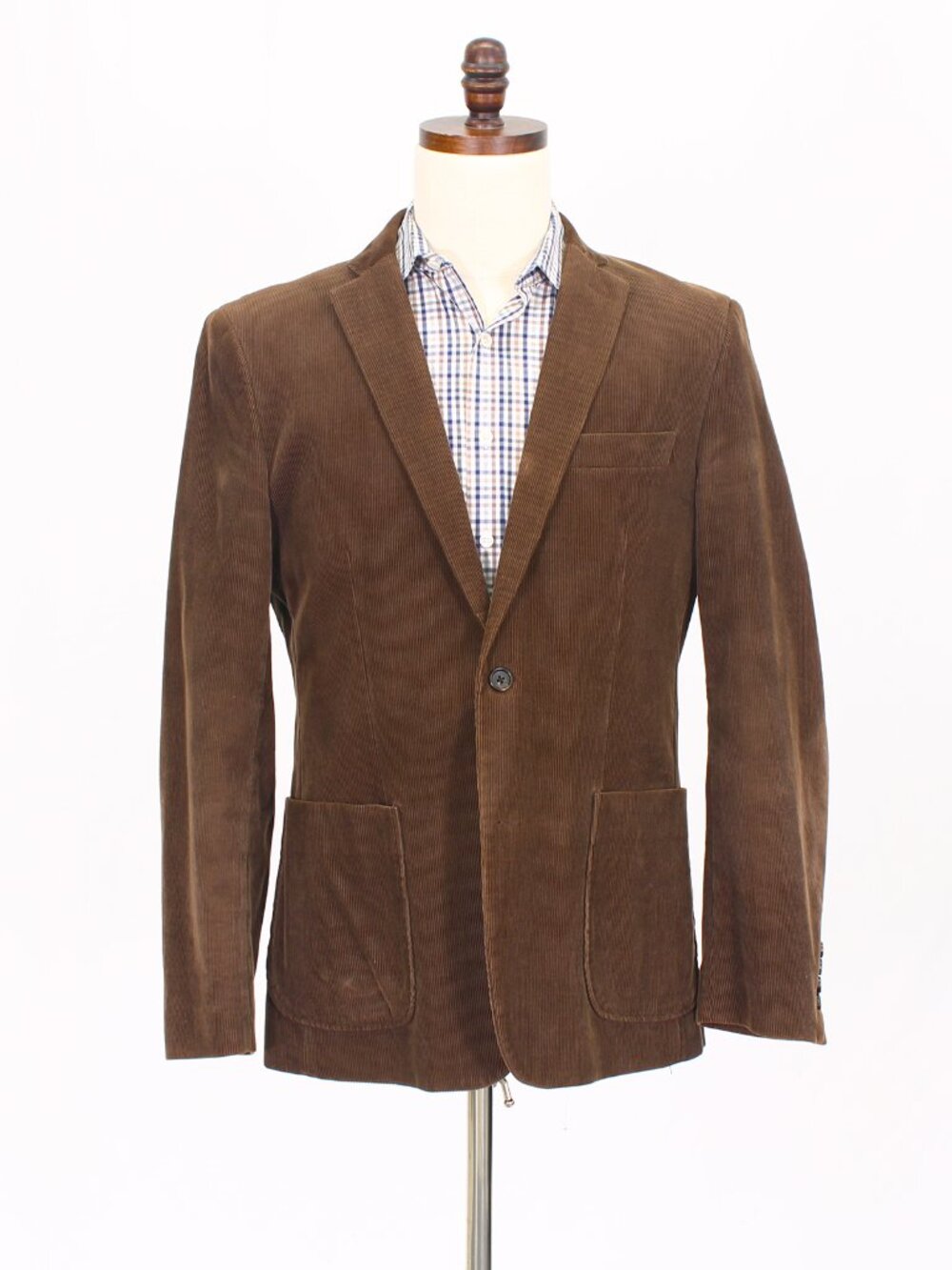 Wallin Bros 40R Brown Blazer Sport Coat Jacket 2-Button Solid Y478